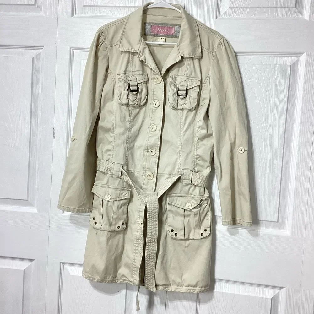 Nori Trench Coat Tan Utility Style XL
